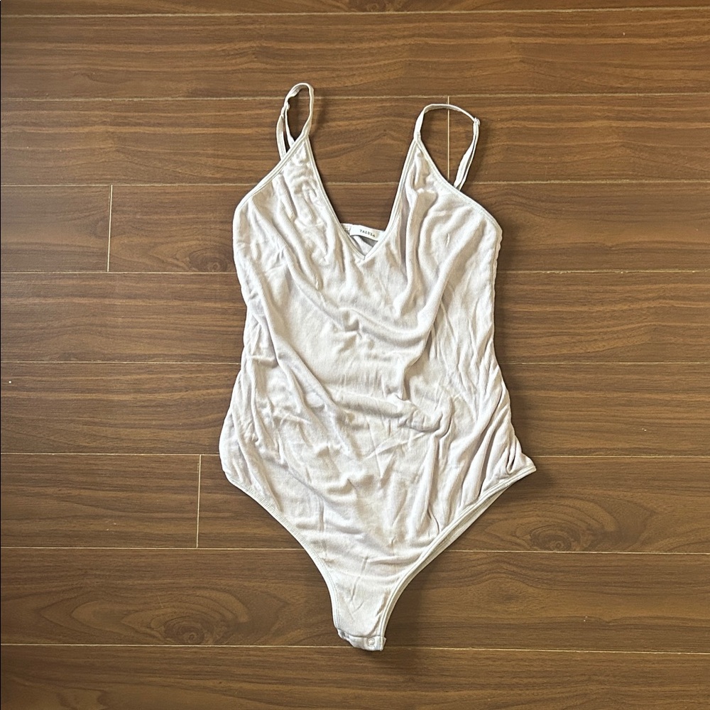 TALULA Aritzia Nude Bodysuit Basics